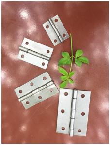 Wholesale Nickel Plated Metal Door Hinges Easy Installation Unpolished With Screw Holes from china suppliers