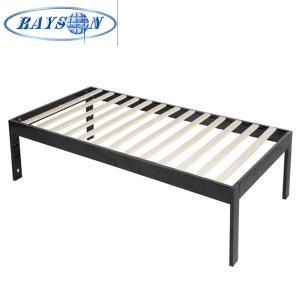 Wholesale Home And Hotel Furniture Metal Bed Frame With Wooden Slat In Box from china suppliers