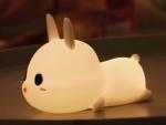 USB Powered 1200mAh Silicone Night Light , Cute Silicone Lamp Portable