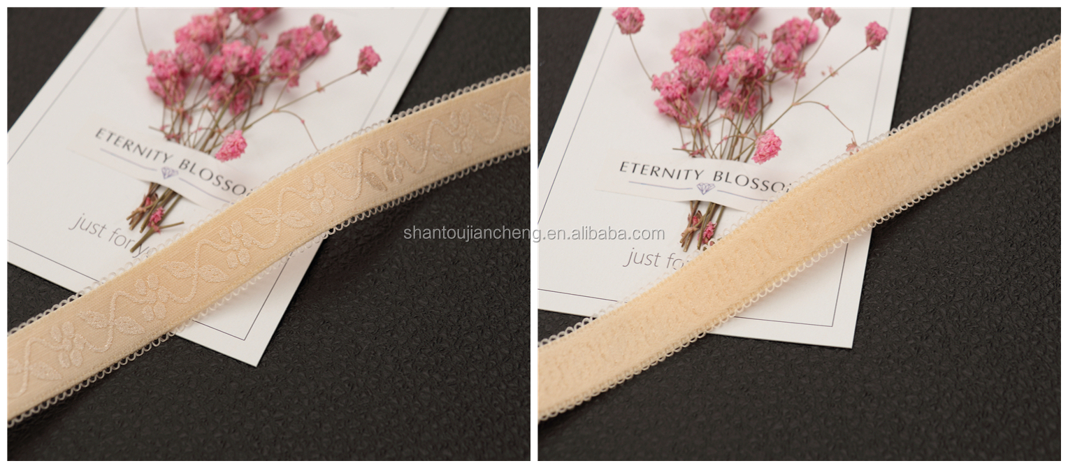 High Quality 18mm Bra Nylon Elastic Jacquard Straps Elastic Sexy Bra Straps Shoes Webbing Garment Spandex / Nylon Bags