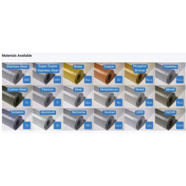 Custom Large Plain Twill Weave 304 316 Stainless Steel Netting Woven Wire Mesh Screen