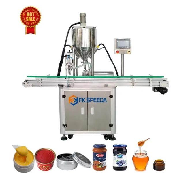 Square Bottle Single-head Liquid Filling Machine for Lip Gloss Paste Lotion