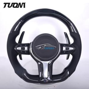 Wholesale BMW Genuine Leather Carbon Fiber Steering Wheel With LED Design from china suppliers