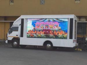 Wholesale Full Color P8 SMD 3535 1/4 Scan Led Mobile Billboard on Vehicles INDIA from china suppliers