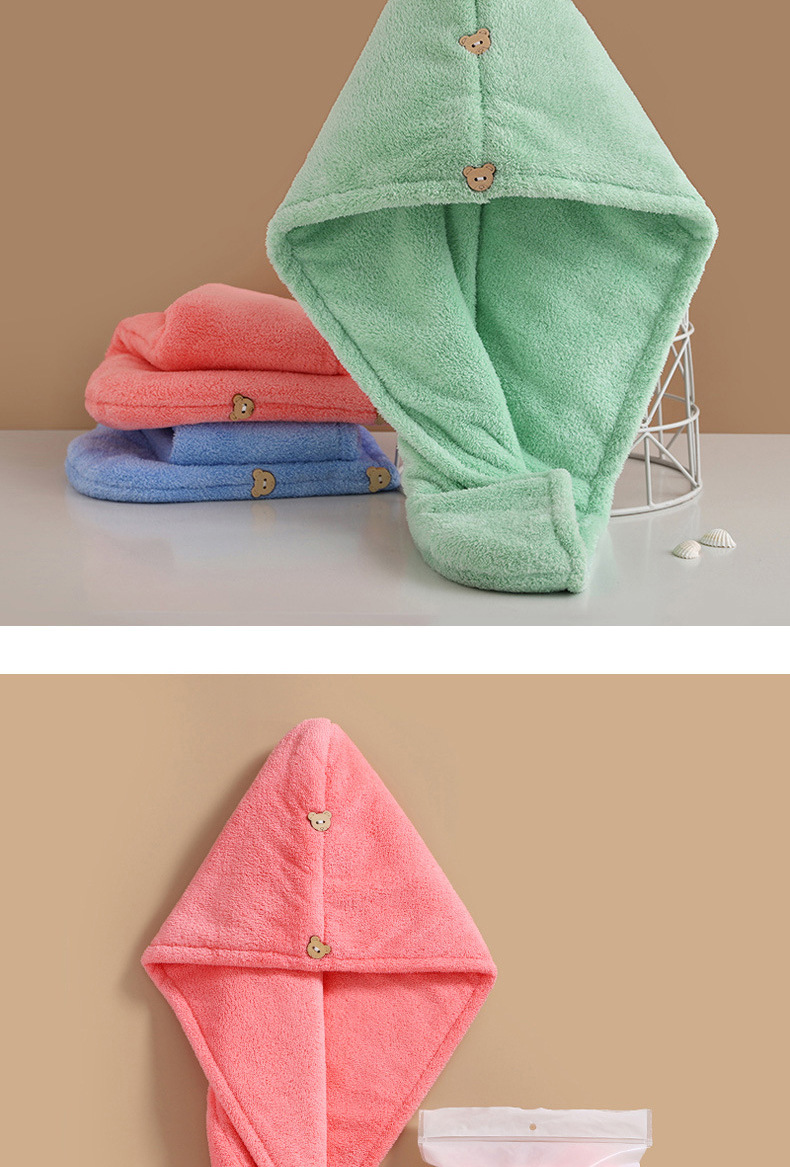 Luxury Quick Drying Microfiber Hair Towel for Girl Women Custom Hair Turban Towel