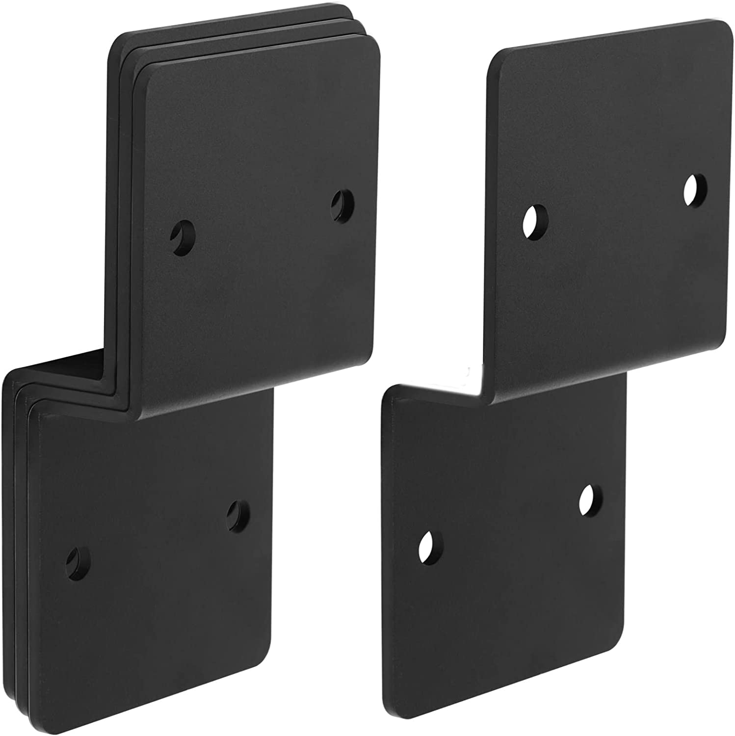 Standard 2x4 Door Barricade Brackets for Heavy Duty Steel Drop Open Bar Security Lock