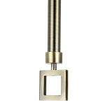 16mm Square Stainless Steel Exquisite Curtain Rod European Style
