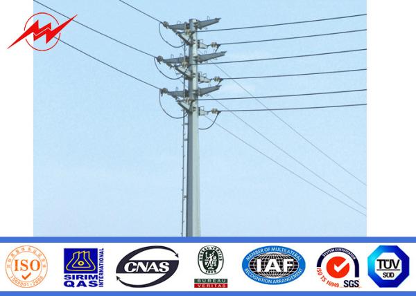 Anti - Corrosion Gr50 Electrical Power Pole With 620 Mpa Ultimate Tensile