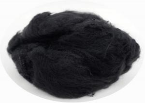 Wholesale Nonwoven Black Regenerated Polyester Fiber Good Elongation Rate Low Defects from china suppliers