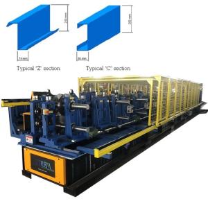 Wholesale Fully Automatic Adjustable CZ Purlin Machine Before Shearing from china suppliers