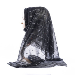 Breathable Imitation Silk Material Muslim Jersey Hijab Beautiful Shiny Solid