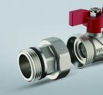 3602 Brass Ball Valve DN20 Flexible Male Nipple G1" x PP-R 25 connections