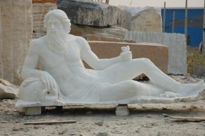 Wholesale marble sculpture with sitting pose from china suppliers