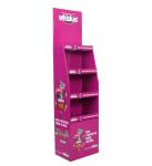 Corrugated Floor Shelf Cardboard POS Displays 5 Tier For Pet Store