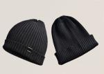 Simple Women's Peaked Winter Hat Colorful Pattern Knit With Cotton Material