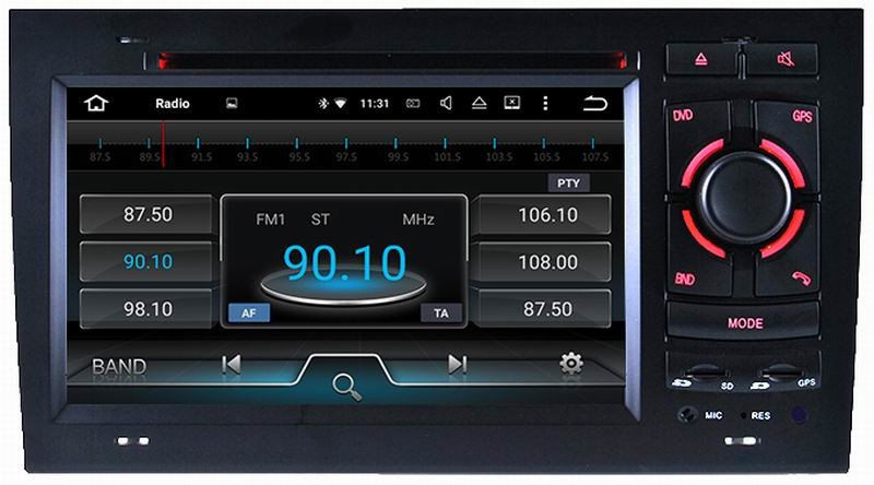 Ouchuangbo 7 inch digital screen 1024*600 android 7.1 for Audi A4 2002-2008 with dvd radio gps navi bluetooth