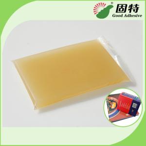 Wholesale Gelatin resin Amber color Block solid Light Amber High Heat Glue / Hot Melt Glue For Semi Automatic Case Maker from china suppliers