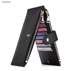 Wholesale PU Saffiano Leather Long CardSlot Money Case Multi-Function RFID Blocking Bifold Wallet from china suppliers
