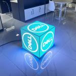 P2.5 Store Decoration Led Window Display Signs Wide Viewing Angle