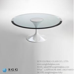 China Price custom design tempered glass table tops manufacturer on sale