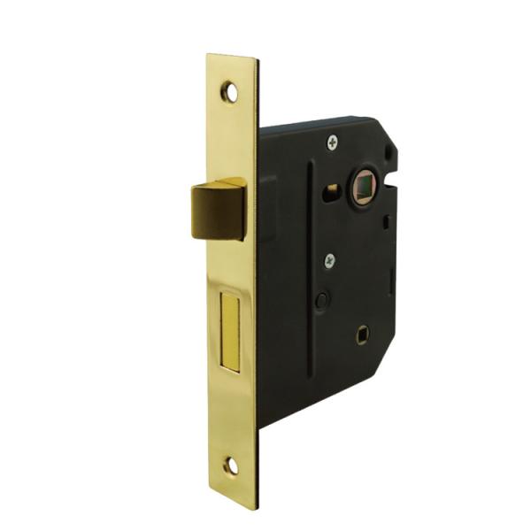 3 Lever Sliding Bathroom Lock Brass / Steel Chrome Plated 5mm Bathroom Turn