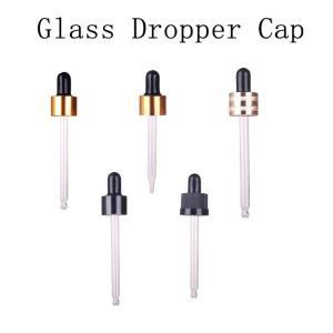Wholesale 18mm 20mm 24mm Gold Silver Closure Glass Dropper For Essential Oil Bottle from china suppliers