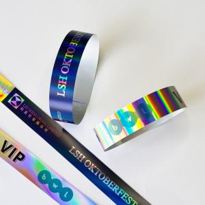Wholesale Customized Event Wristband Shiny Bracelet Laser Glitter Party Activity Wristband For Adult Kids from china suppliers