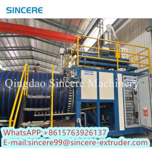 Wholesale Automatic HDPE PVC Spiral Pipe Extrusion Line Machinery Plant DN300 from china suppliers