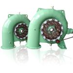 450 - 1000rpm Water Turbine Generator Vertical/Horizontal Installation 220V-690V