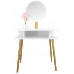 Indoor MDF Wood NC Painting Touch Screen Dresser Table With Mirror