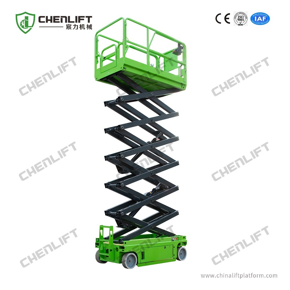 Hydraulic Motor Drive Self Propelled Scissor Lift Table 8m High Aerial Work Platform
