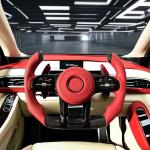 Leather Carbon Fiber Car Steering Wheel Parts Replacement for S-Class E C CLS