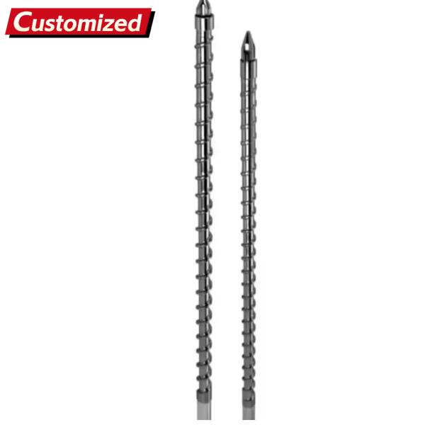 Customized Screw and Barrel for Injection Molding Machine Barrel widely used across industries such as automotive, medical, and packaging