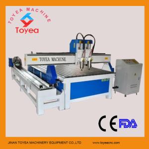 Wholesale 1500 x 3000mm Double heads Rotary axis cnc engraving machine TYE-1530-2T from china suppliers