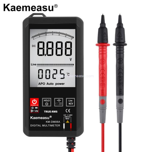 Kaemeasu 06A DC AC Voltage Meter Mini Pocket Multimetro 2 Pcs AAA Battery