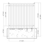 Nice Style DIY Disassembled Steel Yard Fence 6Ft x 6Ft Black Lot