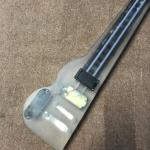 High quality LED light acrylic electric guitar maple fingerboard, free shipping
