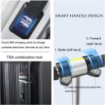 Smart Electric Spinner Trolley Travel Suitcase with TSA Lock 400mm x 200mm x