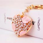 Mini Bag Crystal Car Keychain Multifeature 50mm Length Multicolor