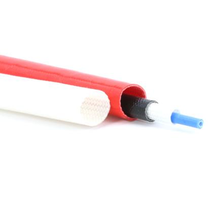 Insulation Silicon Rubber Coated Braided Fiberglass Sleeve Hose And Cable
