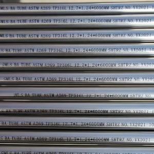 Wholesale Bright Annealed AP BA EP Stainless Steel Pipe TP316L SS Pipe Precision Tube from china suppliers