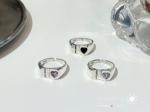 8A Cubic Zirconia CZ Women'S 925 Sterling Silver Rings For Couple