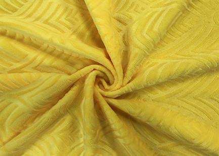 210GSM Soft 100% Polyester Embossed Pattern Micro Velvet Fabric For Home Textile