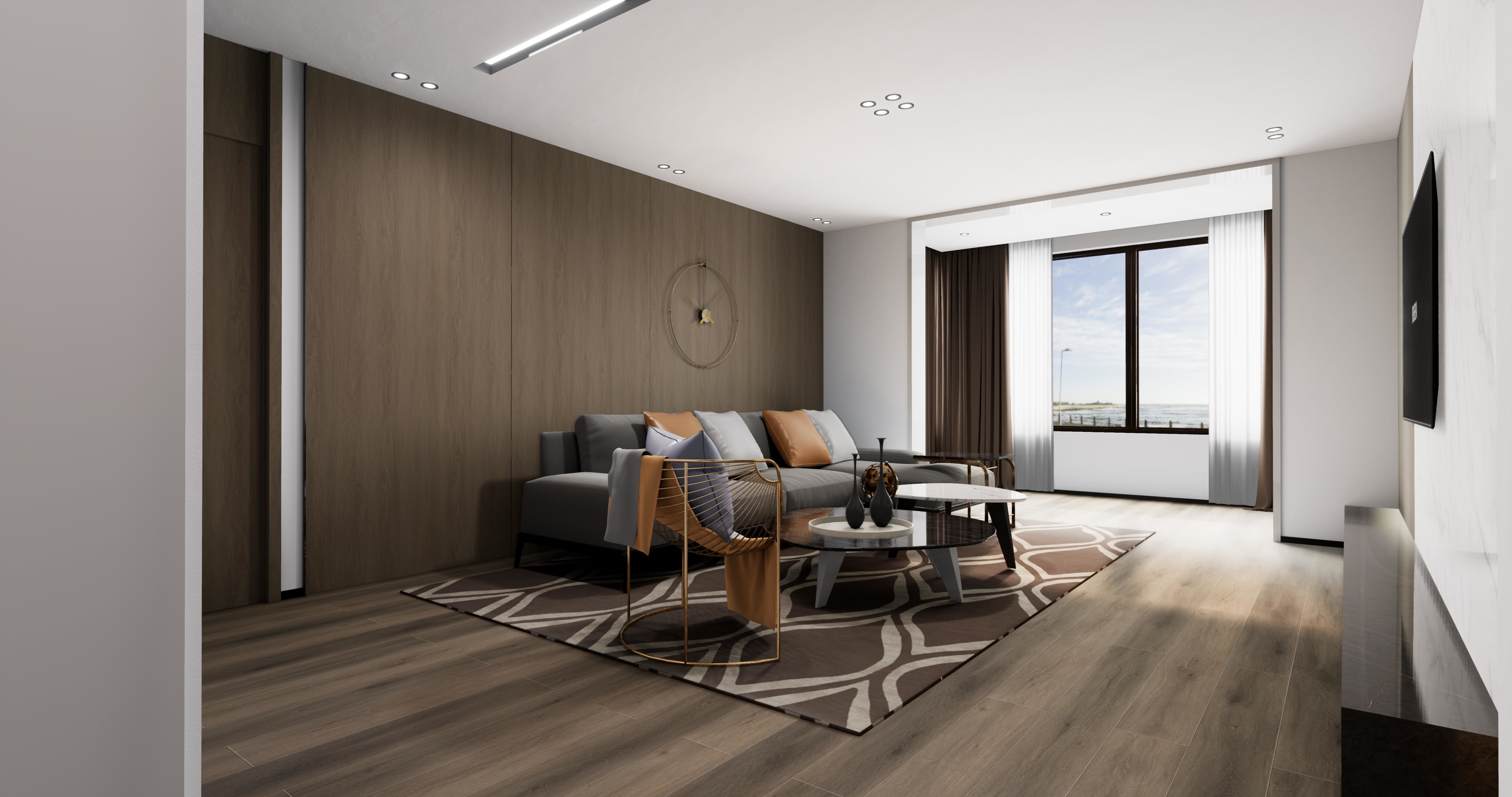 Unilin Click Wood Grain Rigid Core SPC Flooring Eco Friendly GKBM DG-W50005B-2