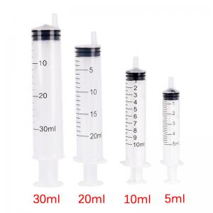 China Disposable Sterile Syringes Luer Lock Non Pyrogenic Three Part 10 Ml 20 Ml on sale