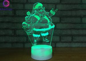 Wholesale 7 Color Father Christmas Led Decorative Table Lamps 3 AA Battery / USB Cable Support from china suppliers