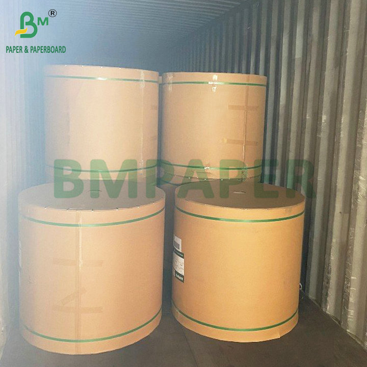 60gsm 70gsm Bulk Brown Kraft Paper For Carrier Bags Large Format Roll
