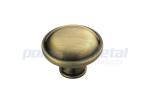 Satin Nickel Zinc Alloy Mushroom Kitchen Cabinet Knobs And Handles 1 1/4"