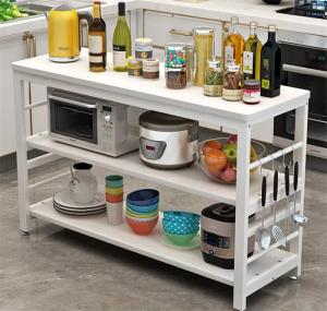 Wholesale Metal Wood Kitchen Bakers Microwave Rack Countertop Organizer 2 Tier from china suppliers