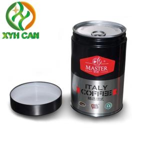 Wholesale Coffee Tin Can Size 100G Capacity Coffee Storage Round Cans with Tin Screw Cap for Packaging Powder from china suppliers